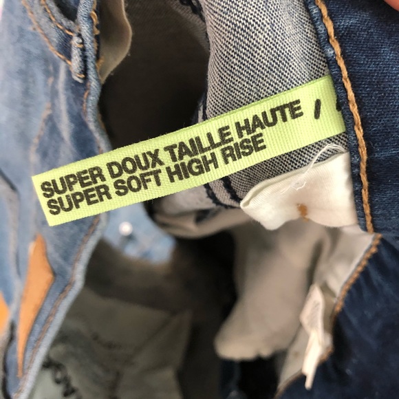 Garage High Waisted Denim Jean Shorts - Picture 3 of 3